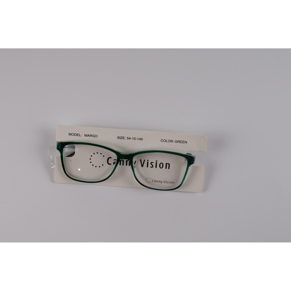 Canny Vision Womens Eyeglasses Margo Green Solid 54-15-140 NWT main image 6